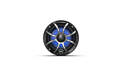 REVO 6 XS-B-SS V3 | REVO Series 6.5-inch High-Output Component Style Coaxial Speakers w/ XS-Black-Stainless Steel RGB Grilles