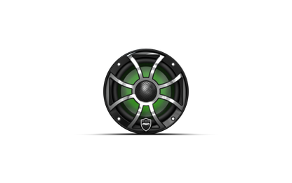 REVO 6 XS-B-SS V3 | REVO Series 6.5-inch High-Output Component Style Coaxial Speakers w/ XS-Black-Stainless Steel RGB Grilles
