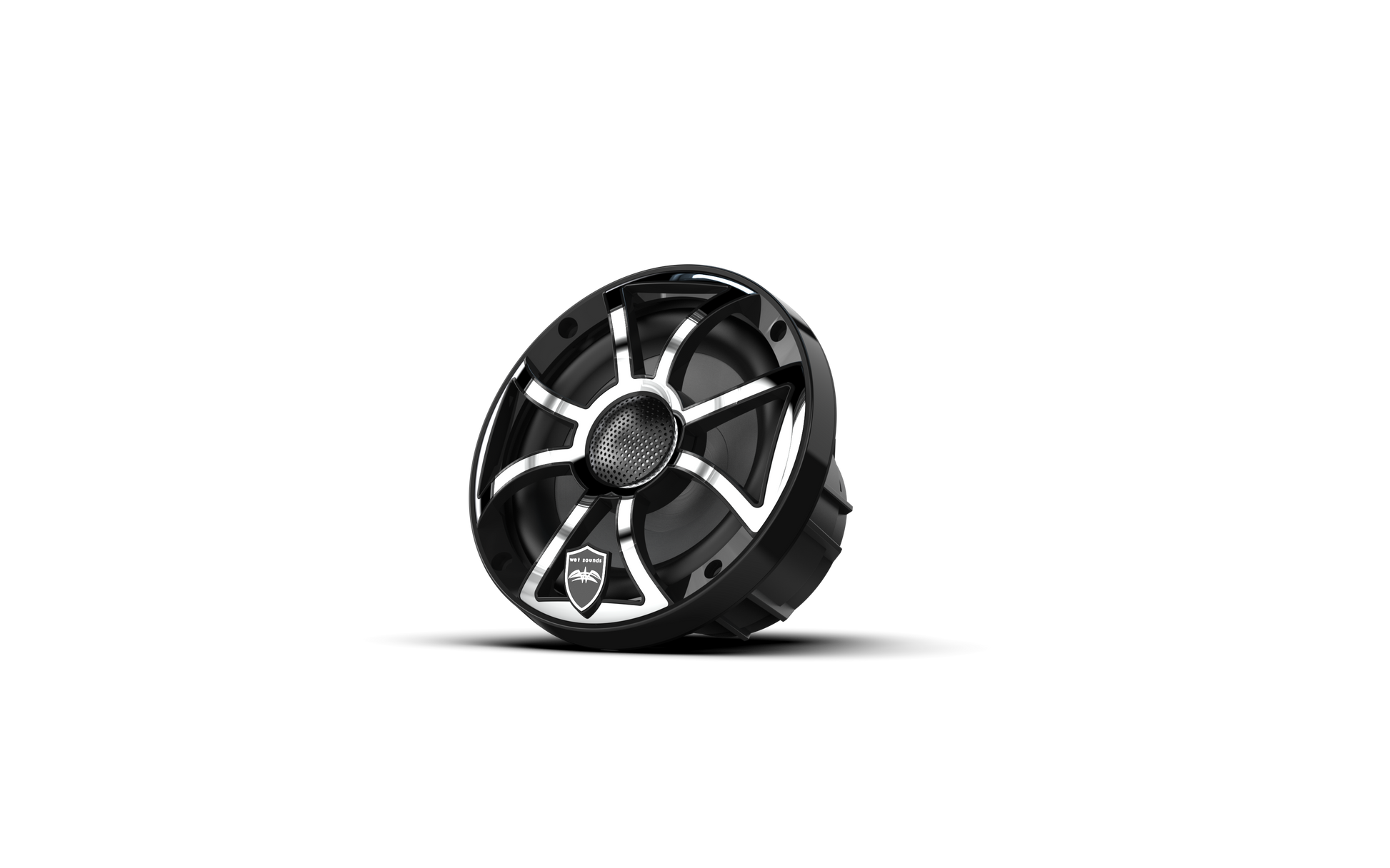 REVO 6 XS-B-SS V3 | REVO Series 6.5-inch High-Output Component Style Coaxial Speakers w/ XS-Black-Stainless Steel RGB Grilles