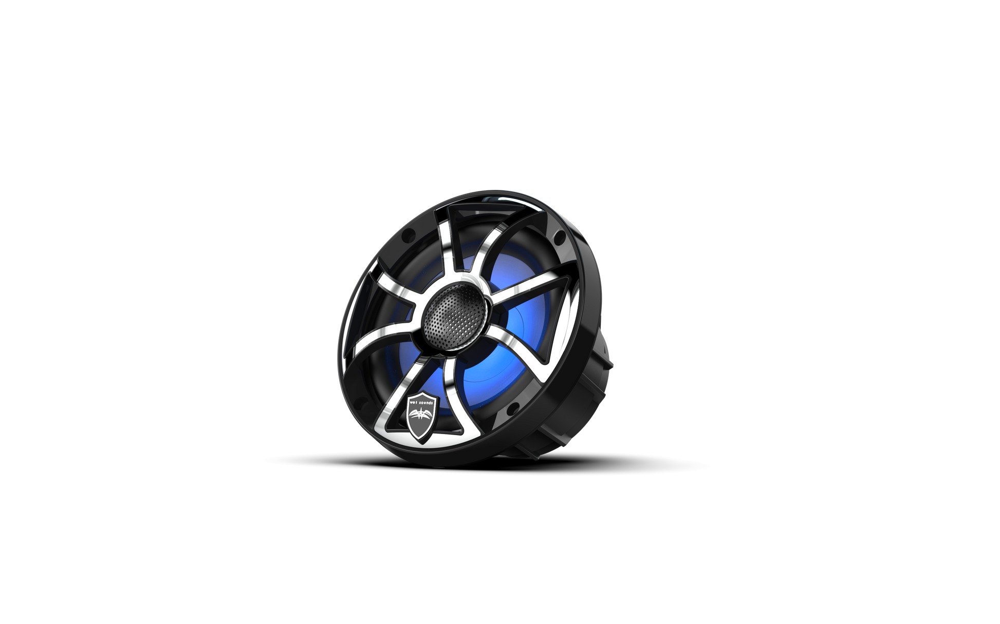 REVO 6 XS-B-SS V3 | REVO Series 6.5-inch High-Output Component Style Coaxial Speakers w/ XS-Black-Stainless Steel RGB Grilles
