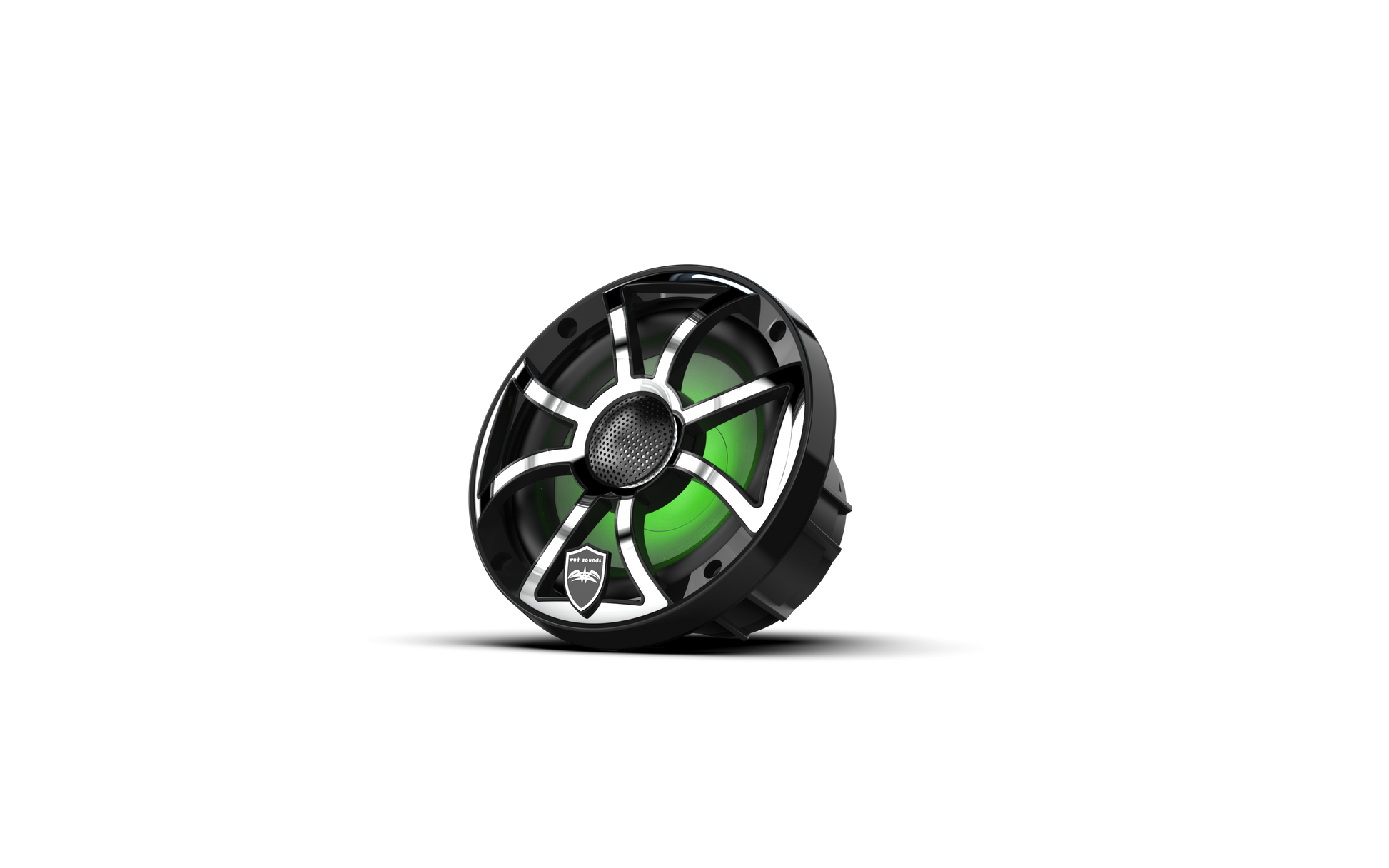 REVO 6 XS-B-SS V3 | REVO Series 6.5-inch High-Output Component Style Coaxial Speakers w/ XS-Black-Stainless Steel RGB Grilles