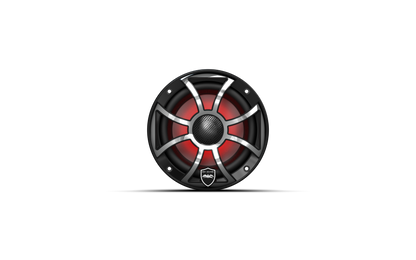 REVO 6 XS-B-SS V3 | REVO Series 6.5-inch High-Output Component Style Coaxial Speakers w/ XS-Black-Stainless Steel RGB Grilles