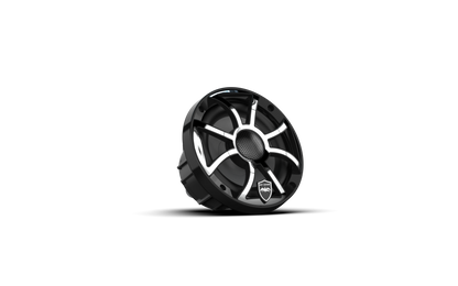 REVO 6 XS-B-SS V3 | REVO Series 6.5-inch High-Output Component Style Coaxial Speakers w/ XS-Black-Stainless Steel RGB Grilles