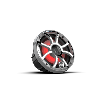 REVO 6 XS-G-SS V3 | REVO Series 6.5-inch High-Output Component Style Coaxial Speakers w/ XS-Gunmetal-Stainless Steel RGB Grilles
