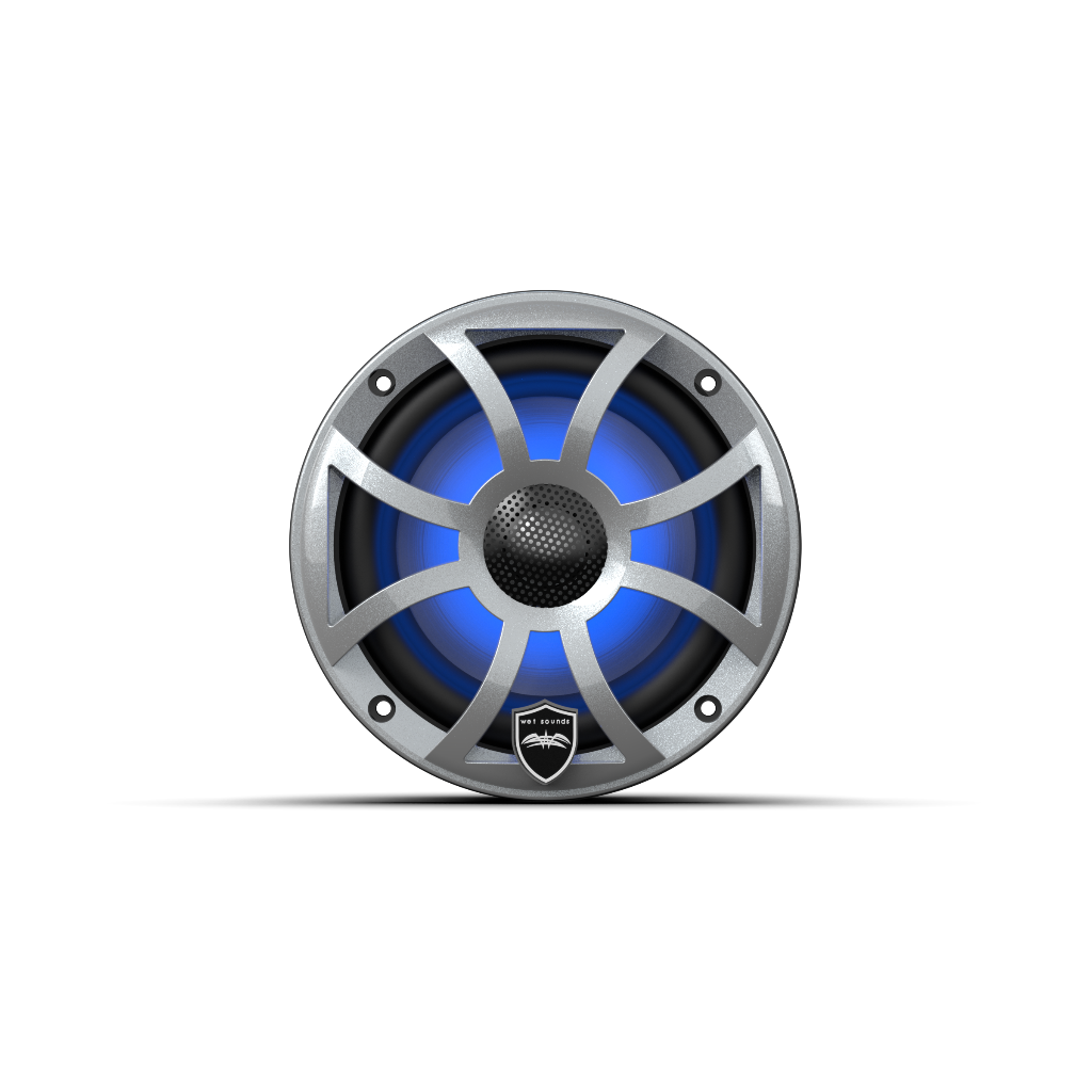 REVO 6 XS-S V3 | REVO Series 6.5-inch High-Output Component Style Coaxial Speakers w/ XS-Silver RGB Grilles