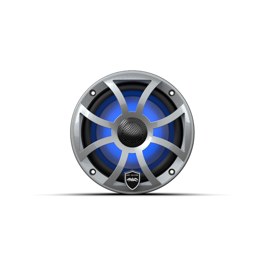 REVO 6 XS-S V3 | REVO Series 6.5-inch High-Output Component Style Coaxial Speakers w/ XS-Silver RGB Grilles