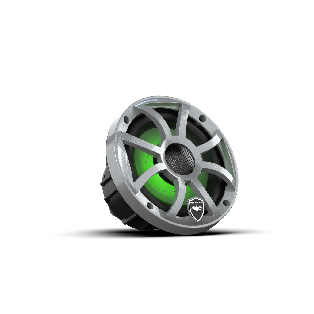 REVO 6 XS-S V3 | REVO Series 6.5-inch High-Output Component Style Coaxial Speakers w/ XS-Silver RGB Grilles
