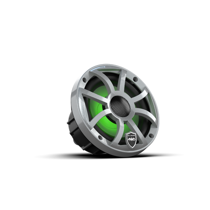 REVO 6 XS-S V3 | REVO Series 6.5-inch High-Output Component Style Coaxial Speakers w/ XS-Silver RGB Grilles