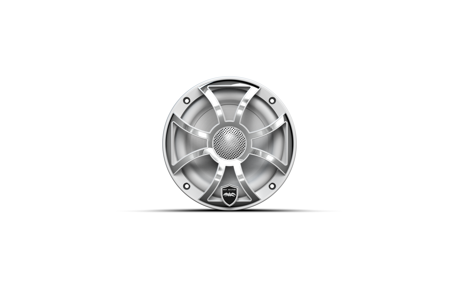 REVO 6 XS-W-SS V3 | REVO Series 6.5-inch High-Output Component Style Coaxial Speakers w/ XS-White-Stainless Steel RGB Grilles