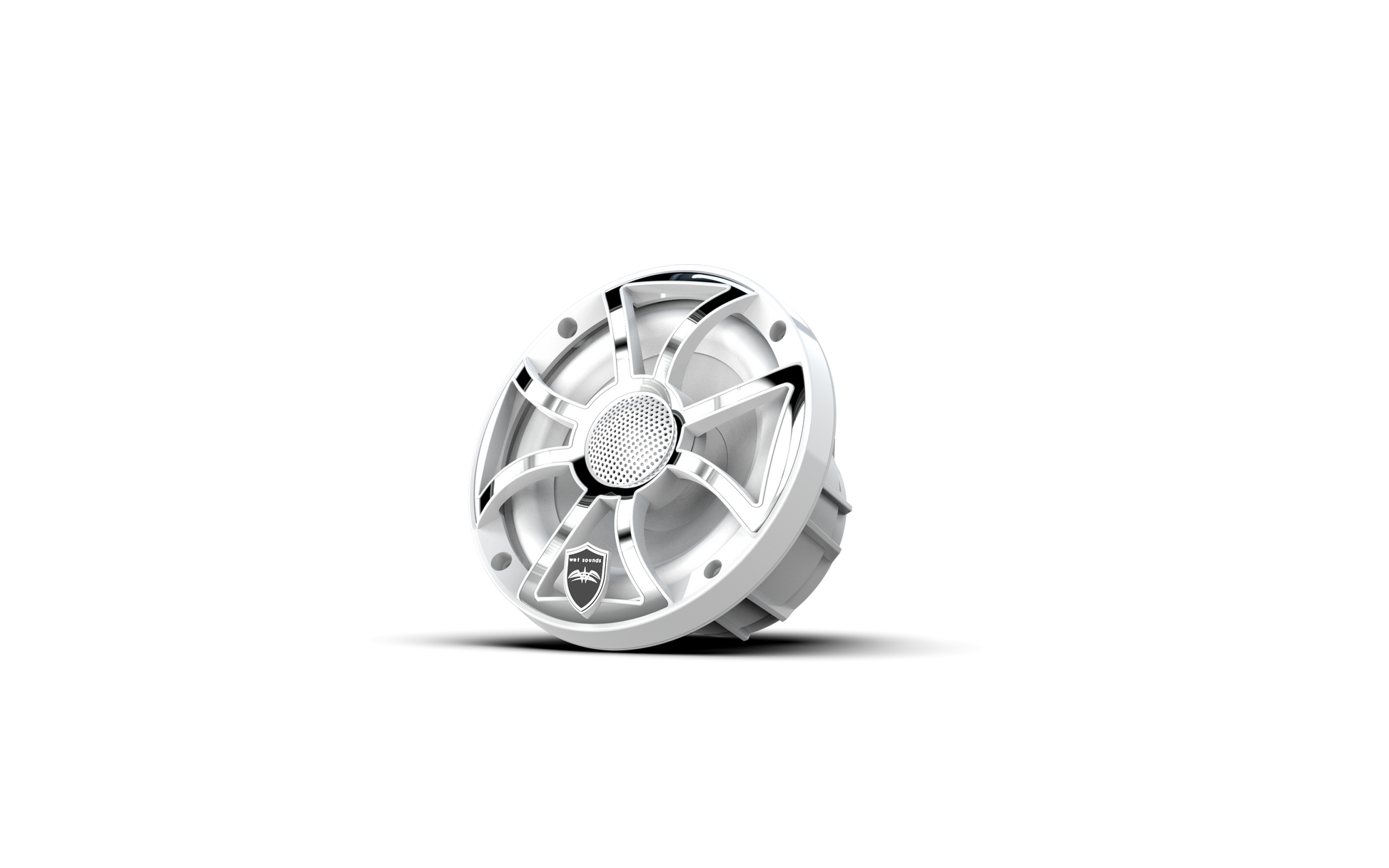 REVO 6 XS-W-SS V3 | REVO Series 6.5-inch High-Output Component Style Coaxial Speakers w/ XS-White-Stainless Steel RGB Grilles