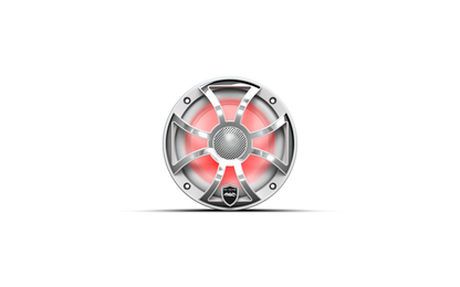 REVO 6 XS-W-SS V3 | REVO Series 6.5-inch High-Output Component Style Coaxial Speakers w/ XS-White-Stainless Steel RGB Grilles