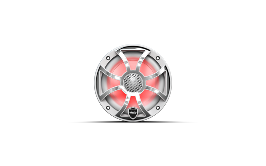 REVO 6 XS-W-SS V3 | REVO Series 6.5-inch High-Output Component Style Coaxial Speakers w/ XS-White-Stainless Steel RGB Grilles