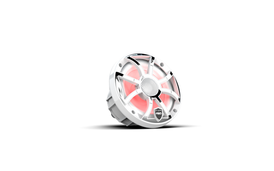 REVO 6 XS-W-SS V3 | REVO Series 6.5-inch High-Output Component Style Coaxial Speakers w/ XS-White-Stainless Steel RGB Grilles