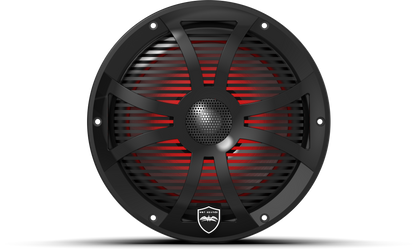 REVO 8 SW-B V3 | REVO Series 8-inch High-Output Component Style Coaxial Speakers w/ SW-Black RGB Grilles