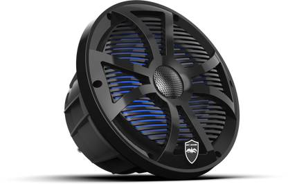 REVO 8 SW-B V3 | REVO Series 8-inch High-Output Component Style Coaxial Speakers w/ SW-Black RGB Grilles
