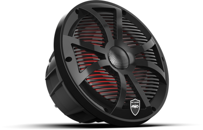 REVO 8 SW-B V3 | REVO Series 8-inch High-Output Component Style Coaxial Speakers w/ SW-Black RGB Grilles