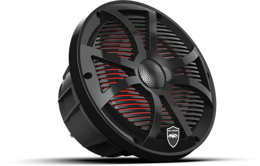 REVO 8 SW-B V3 | REVO Series 8-inch High-Output Component Style Coaxial Speakers w/ SW-Black RGB Grilles
