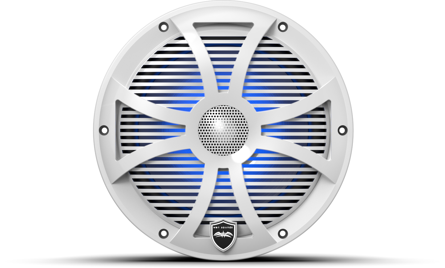 REVO 8 SW-W V3 | REVO Series 8-inch High-Output Component Style Coaxial Speakers w/ SW-White RGB Grilles