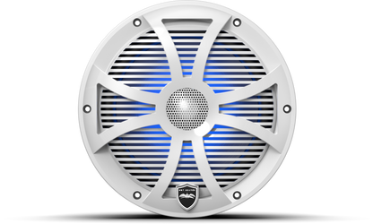 REVO 8 SW-W V3 | REVO Series 8-inch High-Output Component Style Coaxial Speakers w/ SW-White RGB Grilles