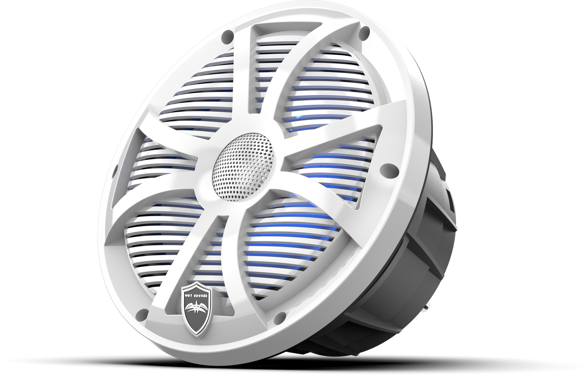 REVO 8 SW-W V3 | REVO Series 8-inch High-Output Component Style Coaxial Speakers w/ SW-White RGB Grilles
