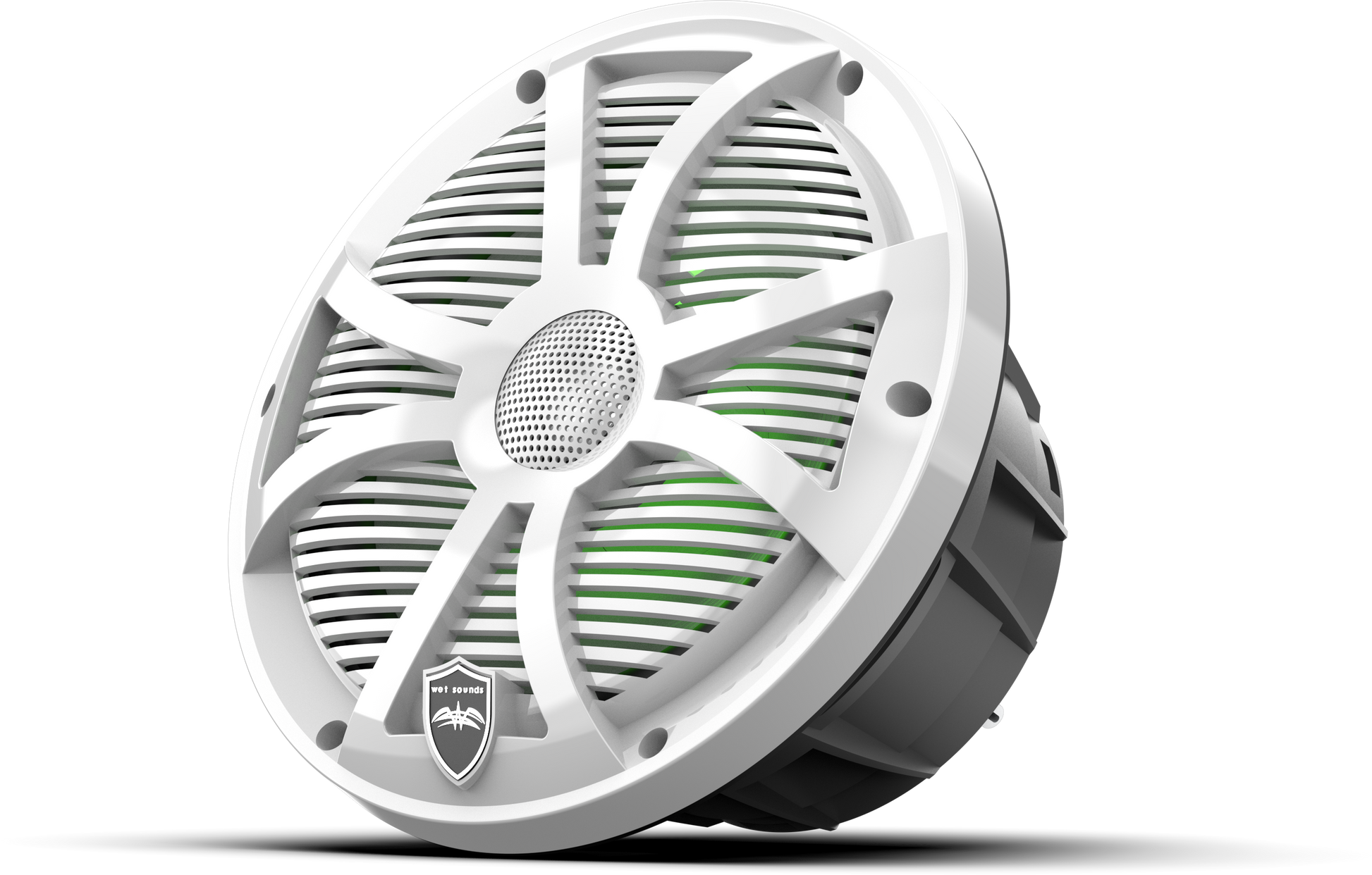 REVO 8 SW-W V3 | REVO Series 8-inch High-Output Component Style Coaxial Speakers w/ SW-White RGB Grilles