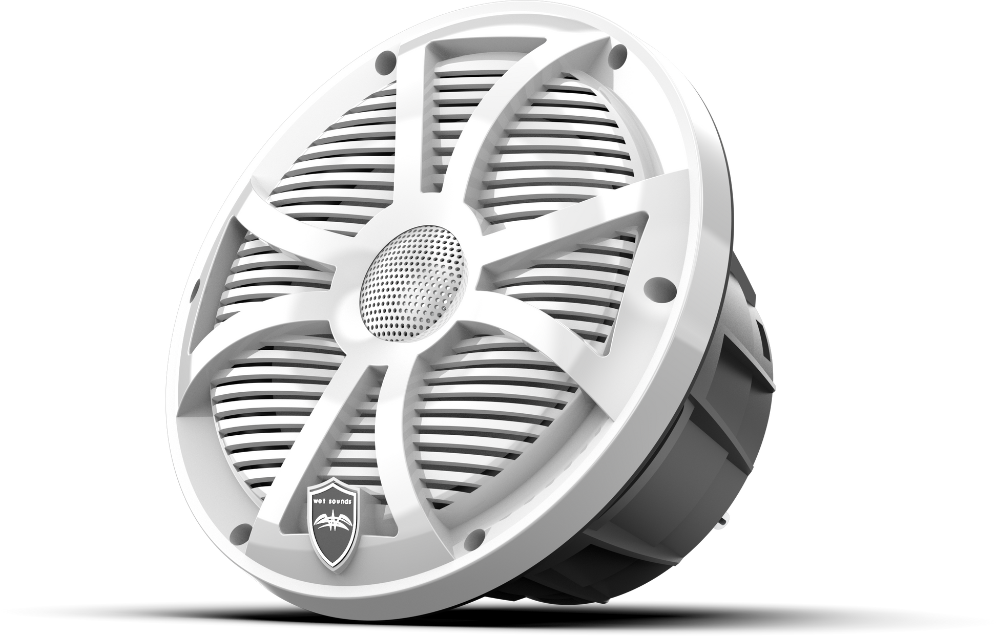 REVO 8 SW-W V3 | REVO Series 8-inch High-Output Component Style Coaxial Speakers w/ SW-White RGB Grilles