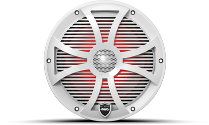 REVO 8 SW-W V3 | REVO Series 8-inch High-Output Component Style Coaxial Speakers w/ SW-White RGB Grilles