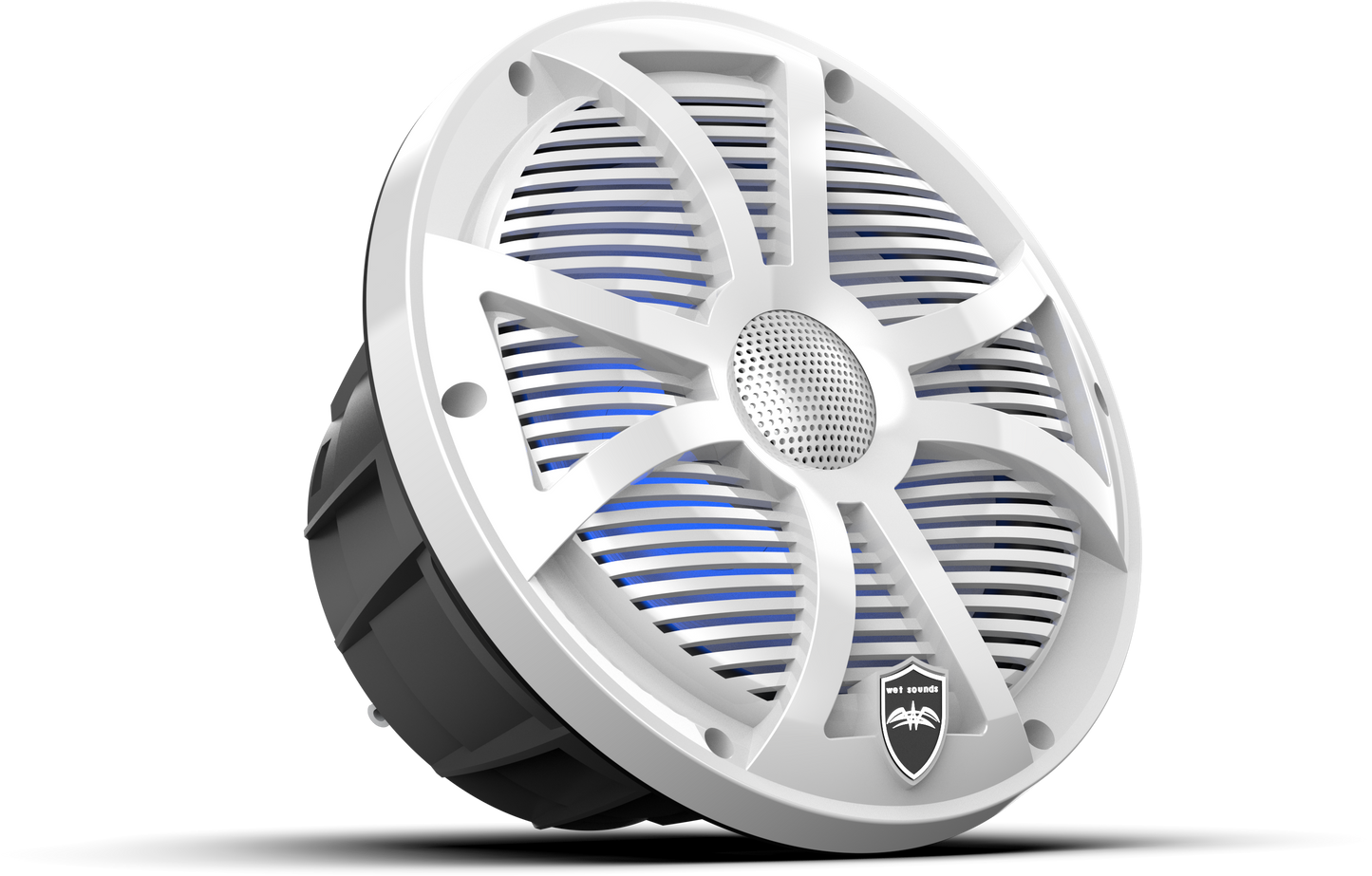 REVO 8 SW-W V3 | REVO Series 8-inch High-Output Component Style Coaxial Speakers w/ SW-White RGB Grilles