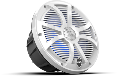 REVO 8 SW-W V3 | REVO Series 8-inch High-Output Component Style Coaxial Speakers w/ SW-White RGB Grilles