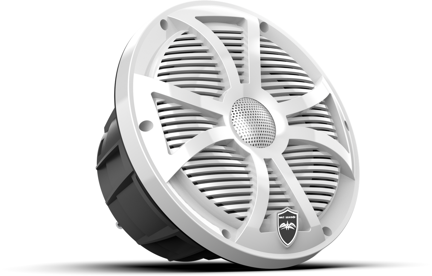 REVO 8 SW-W V3 | REVO Series 8-inch High-Output Component Style Coaxial Speakers w/ SW-White RGB Grilles