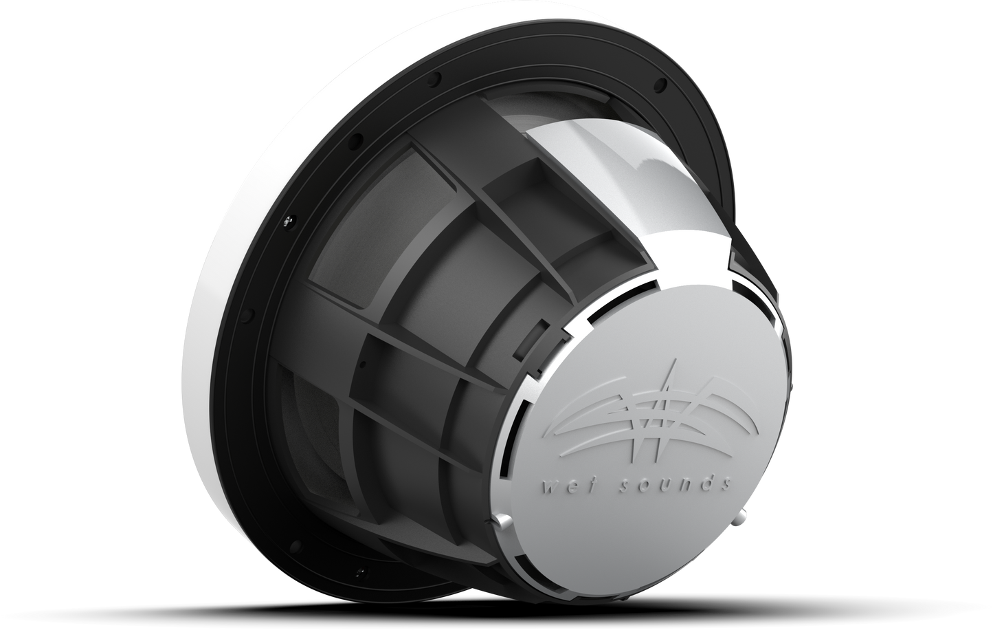 REVO 8 SW-W V3 | REVO Series 8-inch High-Output Component Style Coaxial Speakers w/ SW-White RGB Grilles