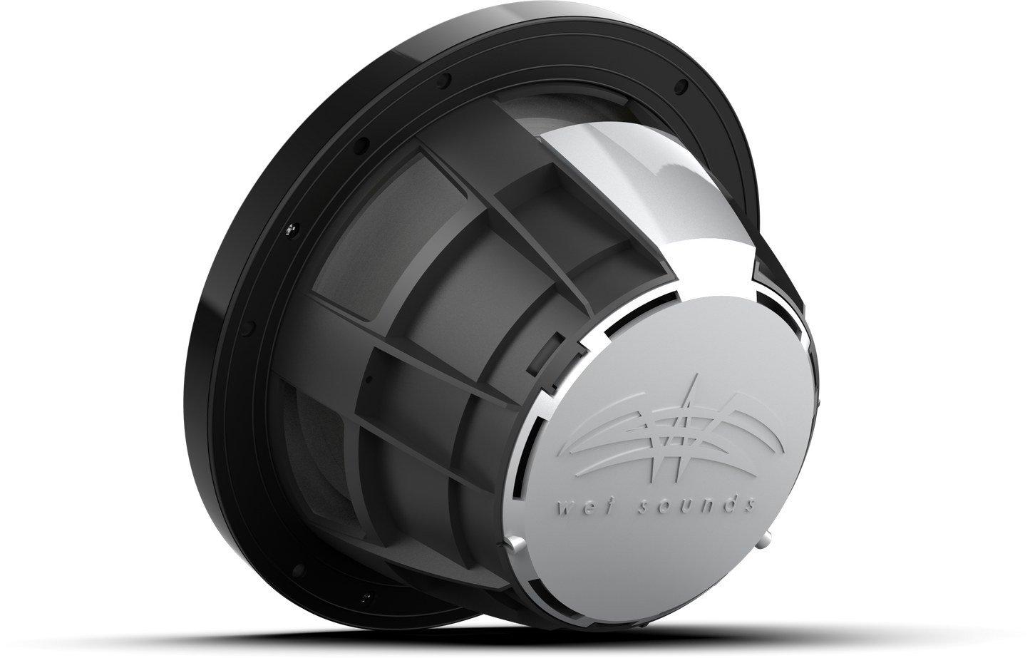 REVO 8 XS-B-SS V3 | REVO Series 8-inch High-Output Component Style Coaxial Speakers w/ XS-Black-Stainless Steel RGB Grilles