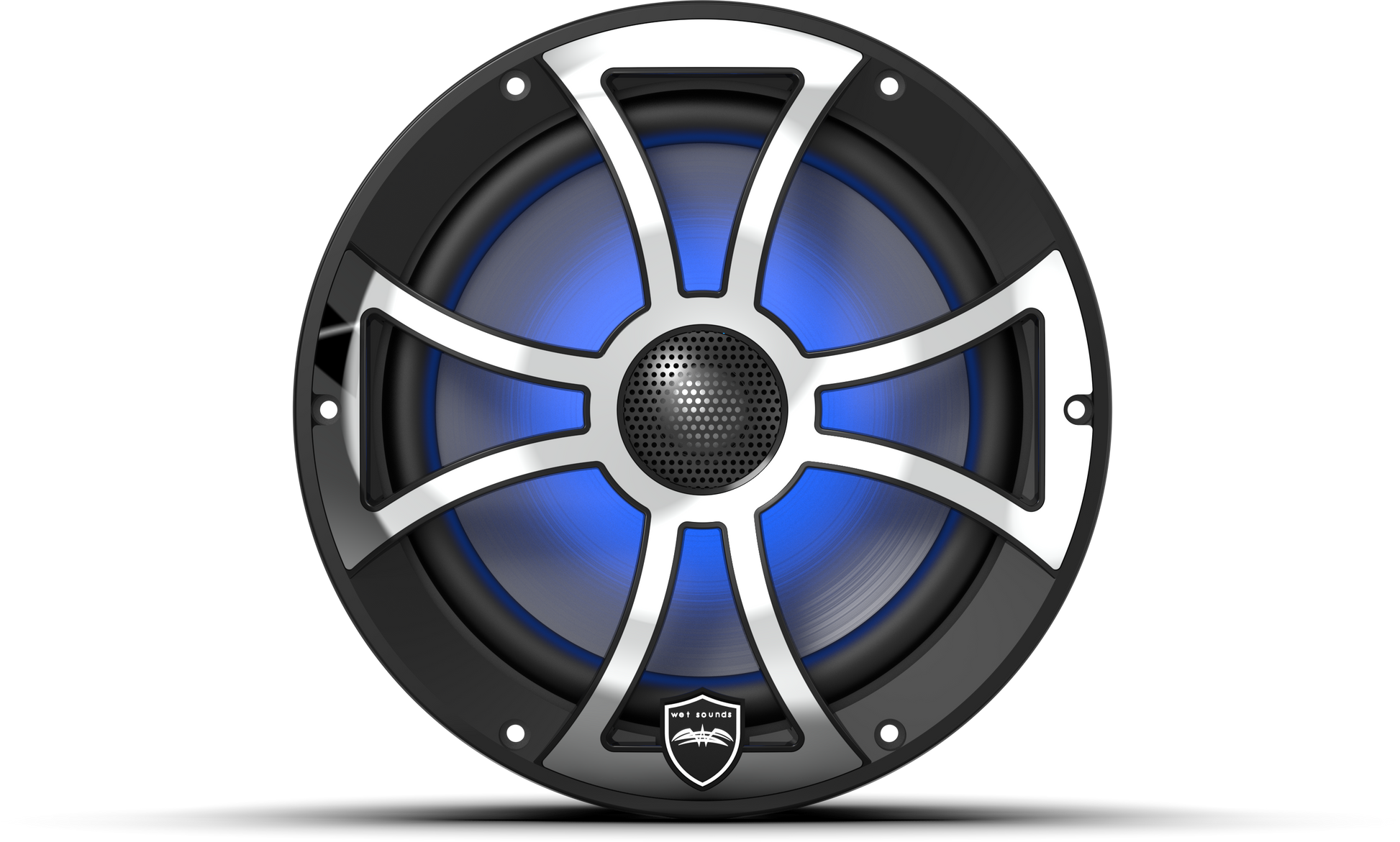 REVO 8 XS-B-SS V3 | REVO Series 8-inch High-Output Component Style Coaxial Speakers w/ XS-Black-Stainless Steel RGB Grilles