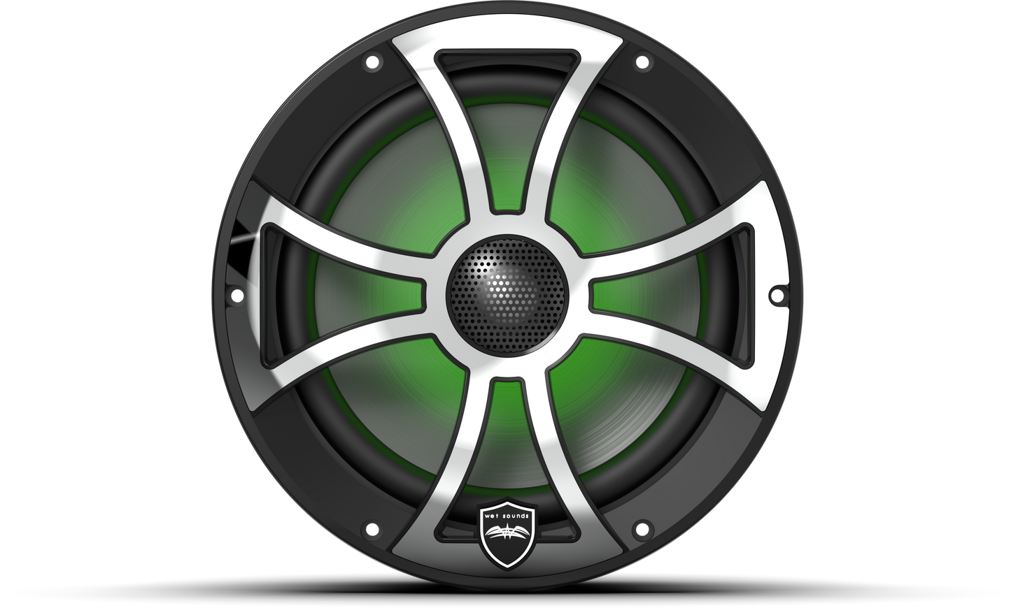 REVO 8 XS-B-SS V3 | REVO Series 8-inch High-Output Component Style Coaxial Speakers w/ XS-Black-Stainless Steel RGB Grilles