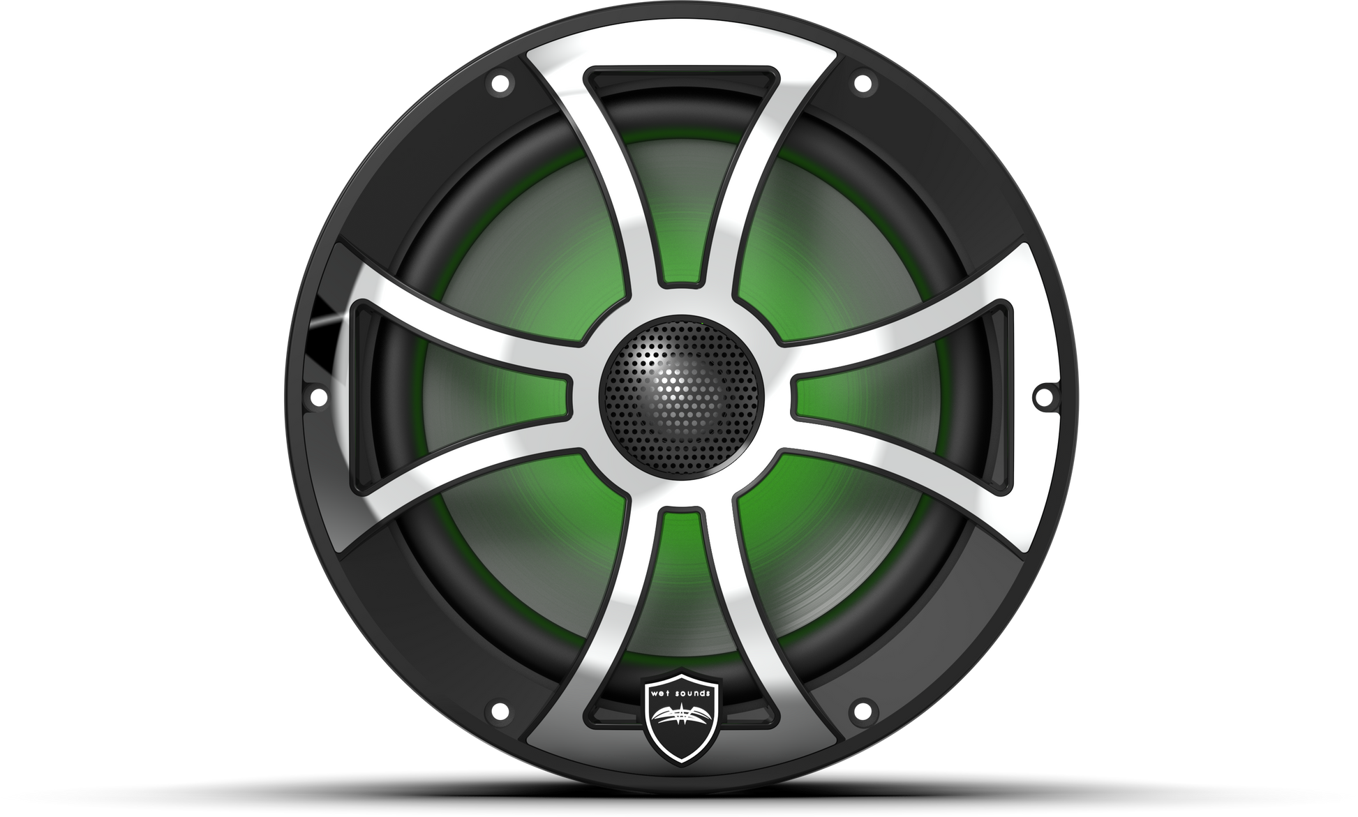 REVO 8 XS-B-SS V3 | REVO Series 8-inch High-Output Component Style Coaxial Speakers w/ XS-Black-Stainless Steel RGB Grilles