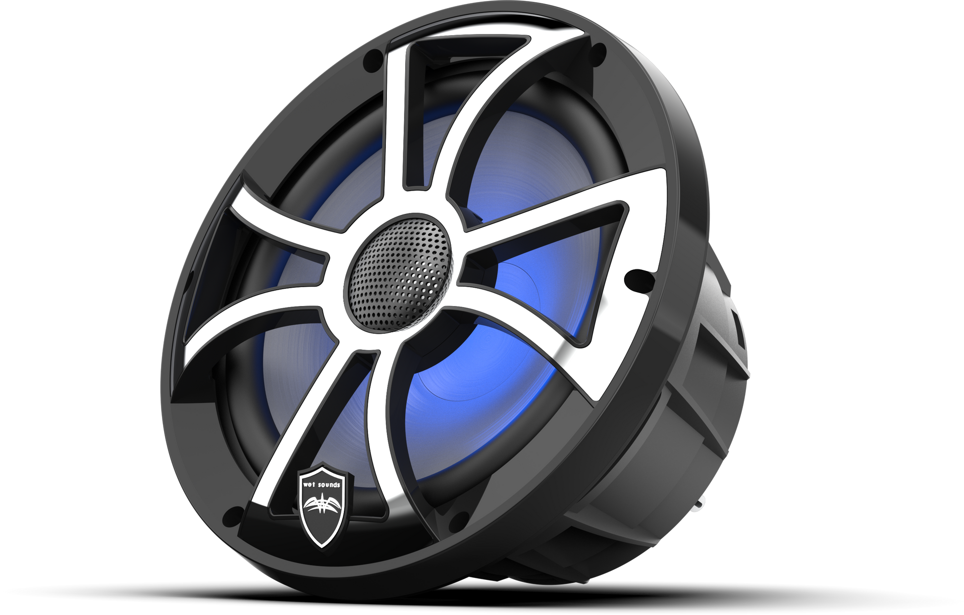 REVO 8 XS-B-SS V3 | REVO Series 8-inch High-Output Component Style Coaxial Speakers w/ XS-Black-Stainless Steel RGB Grilles