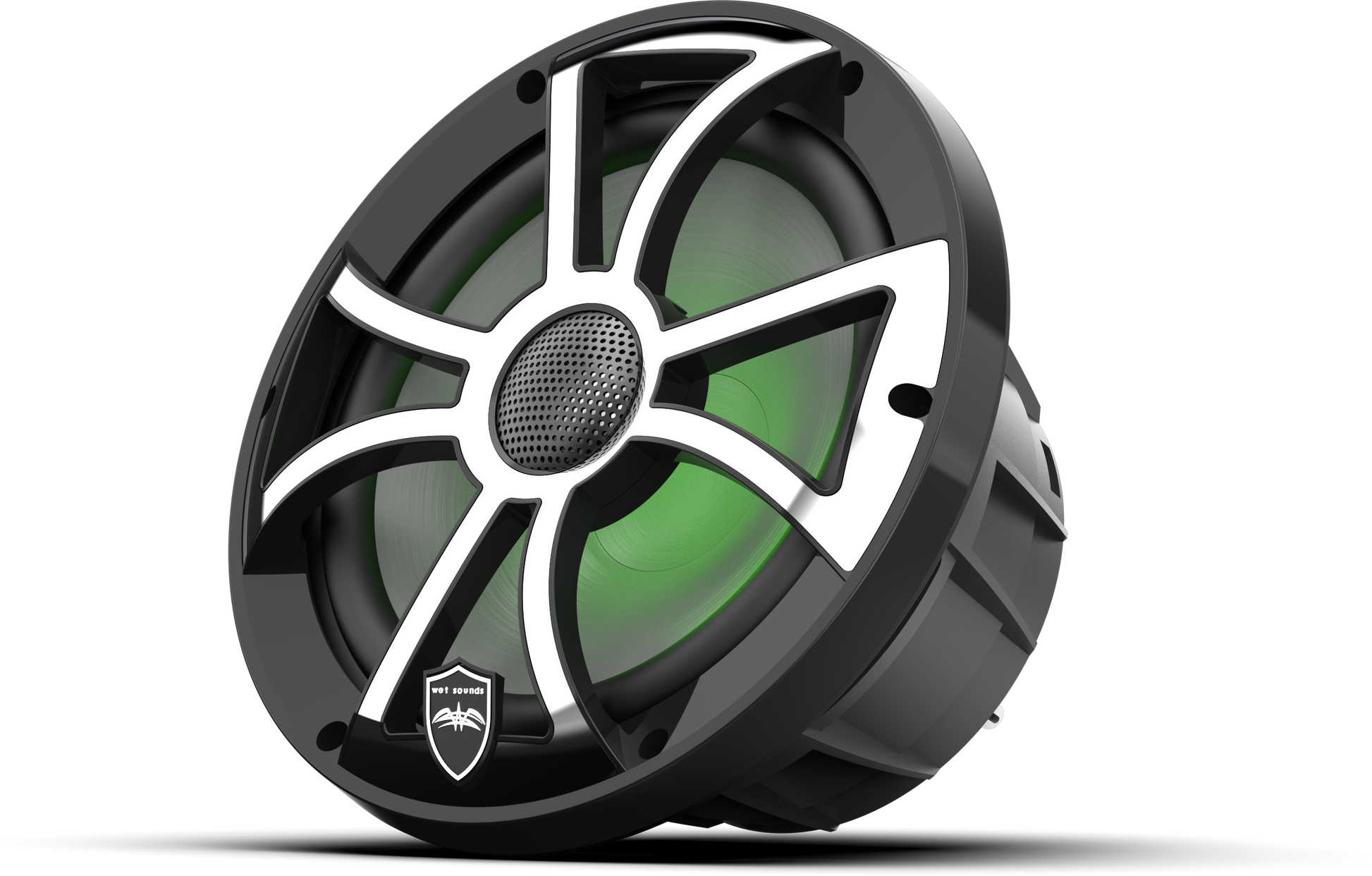 REVO 8 XS-B-SS V3 | REVO Series 8-inch High-Output Component Style Coaxial Speakers w/ XS-Black-Stainless Steel RGB Grilles