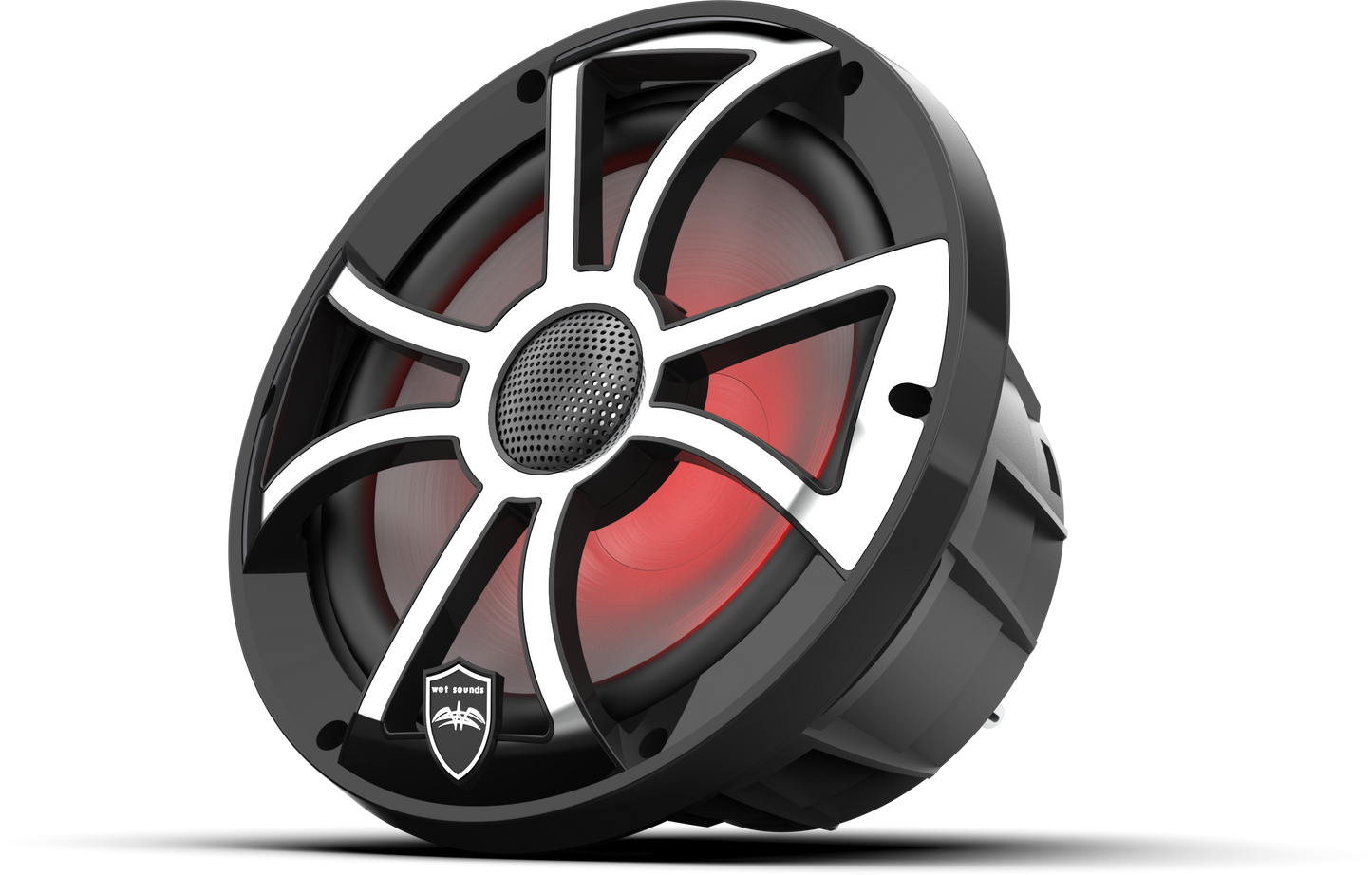 REVO 8 XS-B-SS V3 | REVO Series 8-inch High-Output Component Style Coaxial Speakers w/ XS-Black-Stainless Steel RGB Grilles