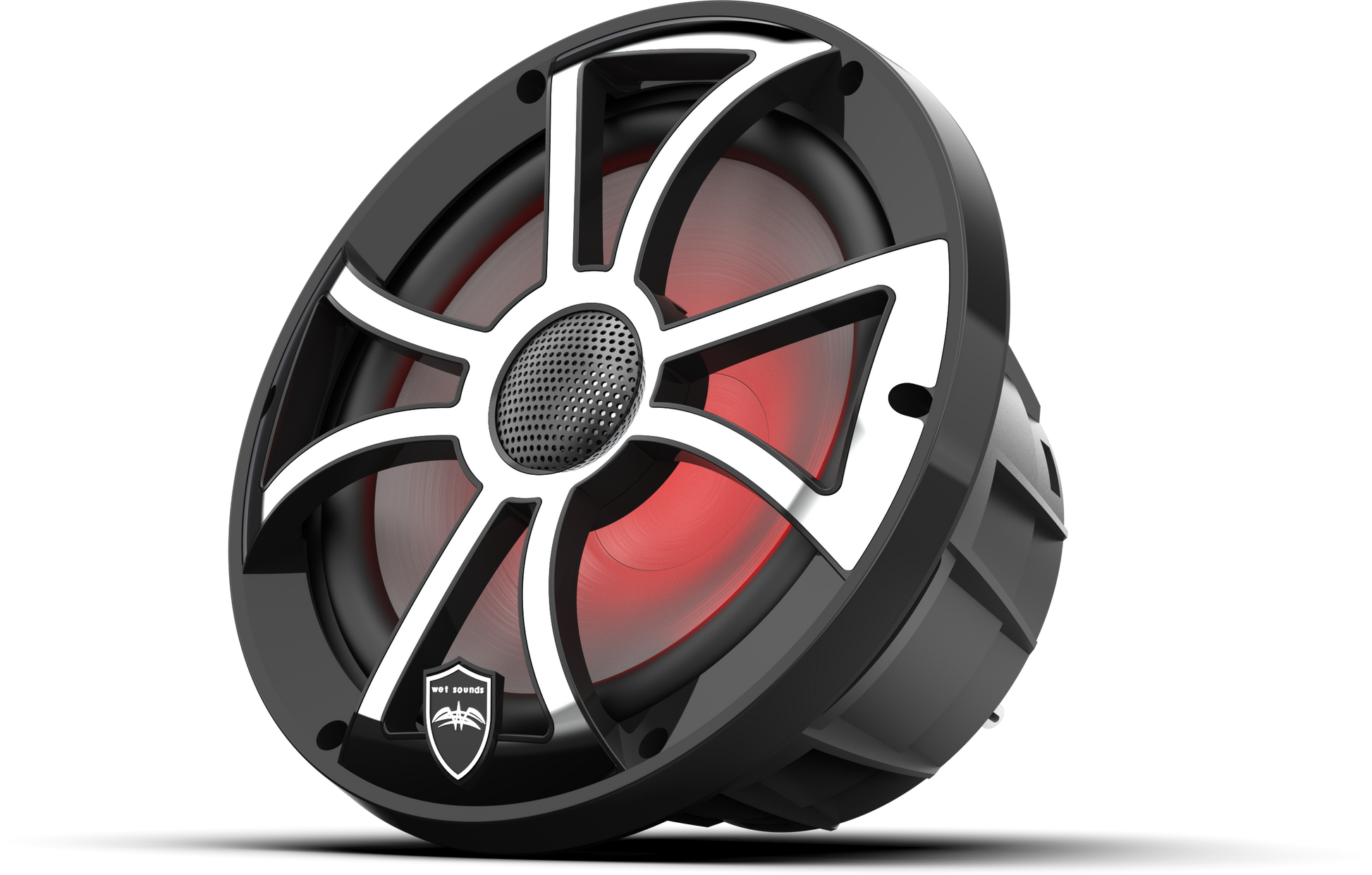 REVO 8 XS-B-SS V3 | REVO Series 8-inch High-Output Component Style Coaxial Speakers w/ XS-Black-Stainless Steel RGB Grilles