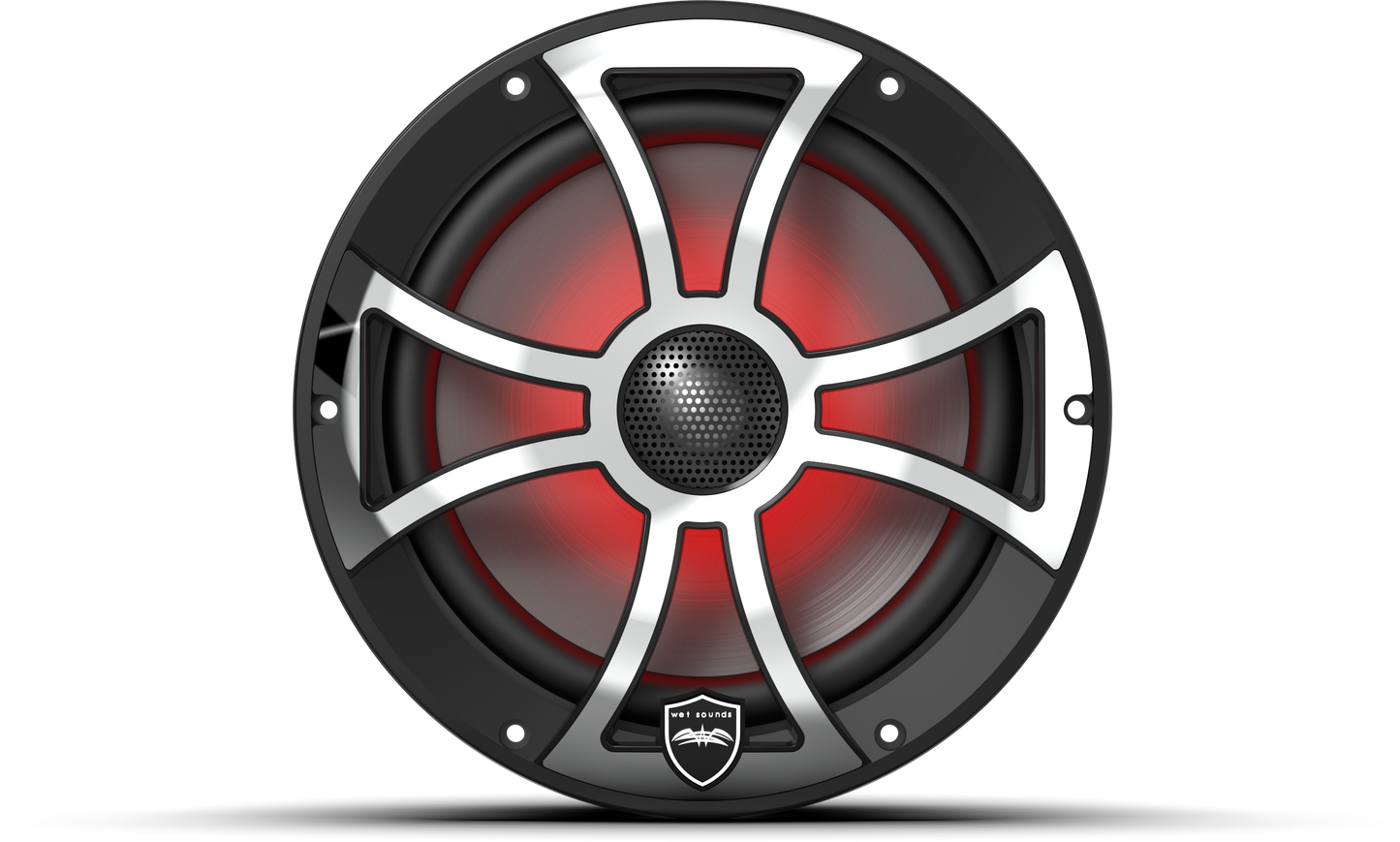 REVO 8 XS-B-SS V3 | REVO Series 8-inch High-Output Component Style Coaxial Speakers w/ XS-Black-Stainless Steel RGB Grilles