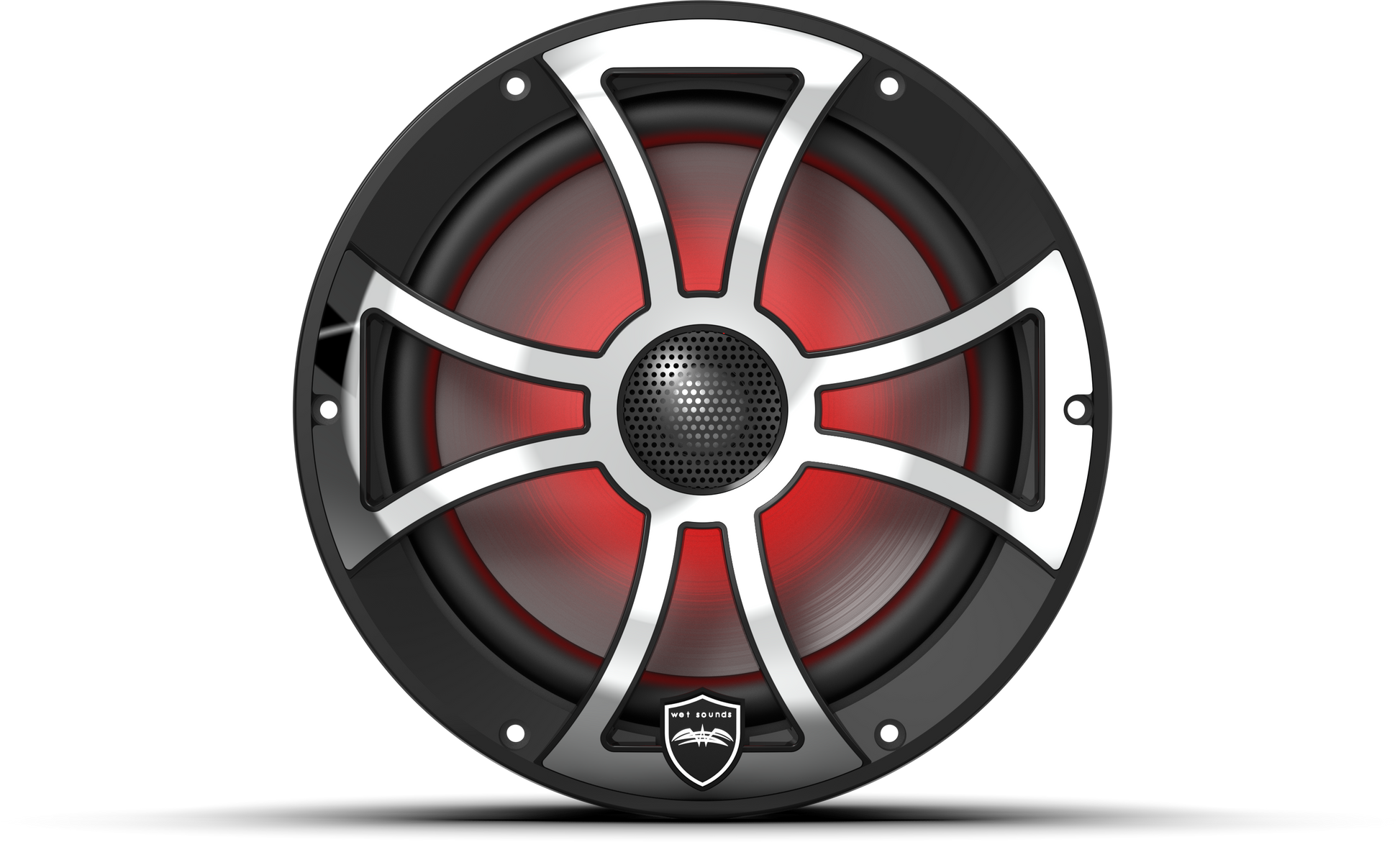 REVO 8 XS-B-SS V3 | REVO Series 8-inch High-Output Component Style Coaxial Speakers w/ XS-Black-Stainless Steel RGB Grilles
