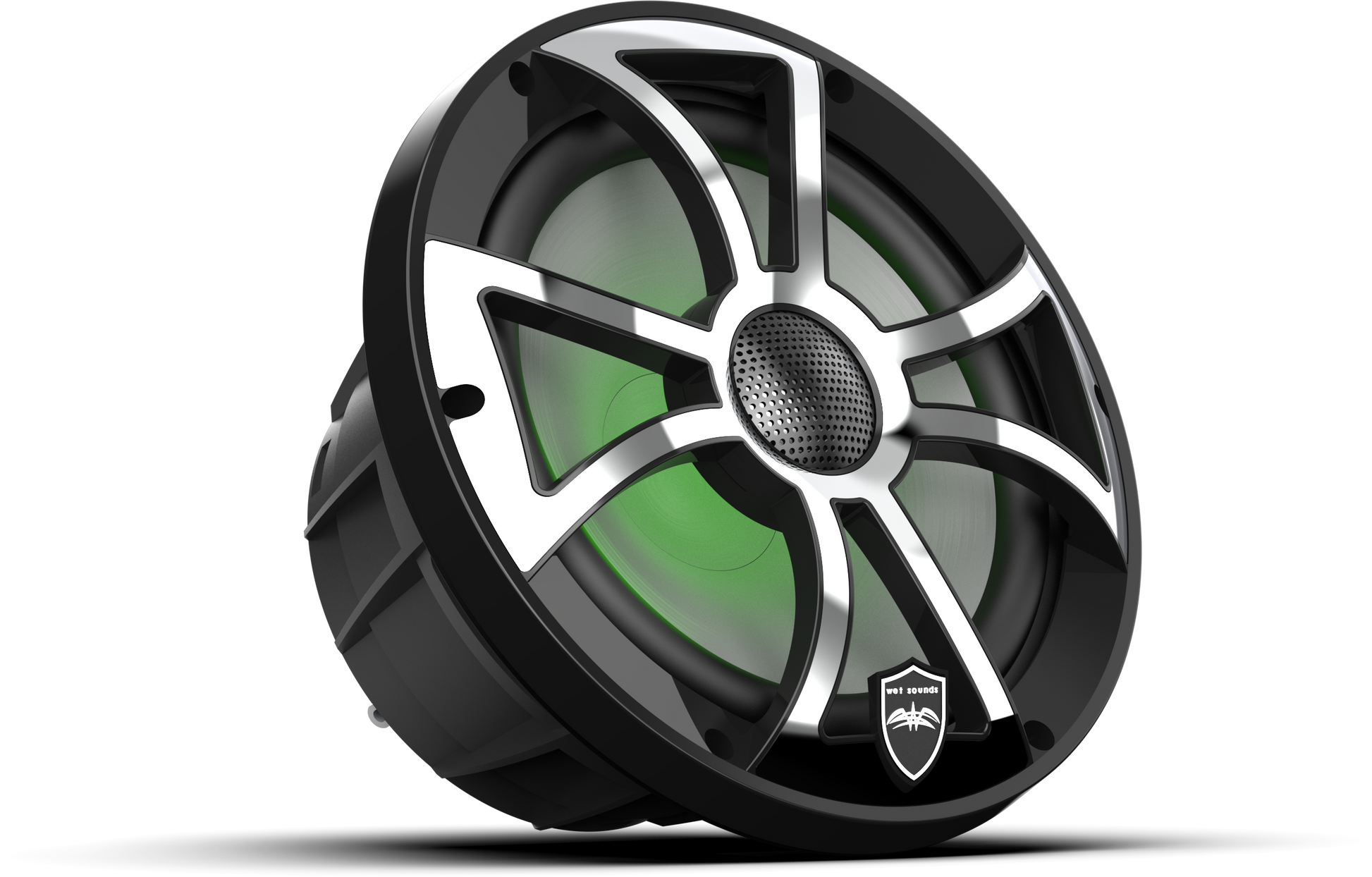 REVO 8 XS-B-SS V3 | REVO Series 8-inch High-Output Component Style Coaxial Speakers w/ XS-Black-Stainless Steel RGB Grilles