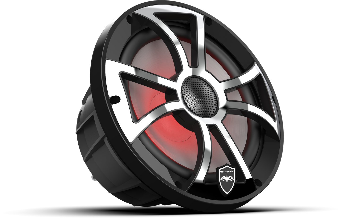 REVO 8 XS-B-SS V3 | REVO Series 8-inch High-Output Component Style Coaxial Speakers w/ XS-Black-Stainless Steel RGB Grilles
