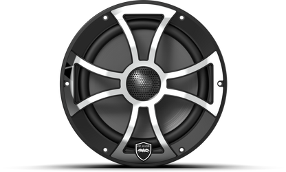REVO 8 XS-B-SS V3 | REVO Series 8-inch High-Output Component Style Coaxial Speakers w/ XS-Black-Stainless Steel RGB Grilles