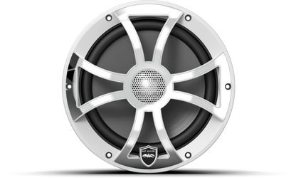 REVO 8 XS-W-SS V3 | REVO Series 8-inch High-Output Component Style Coaxial Speakers w/ XS-White-Stainless Steel RGB Grilles