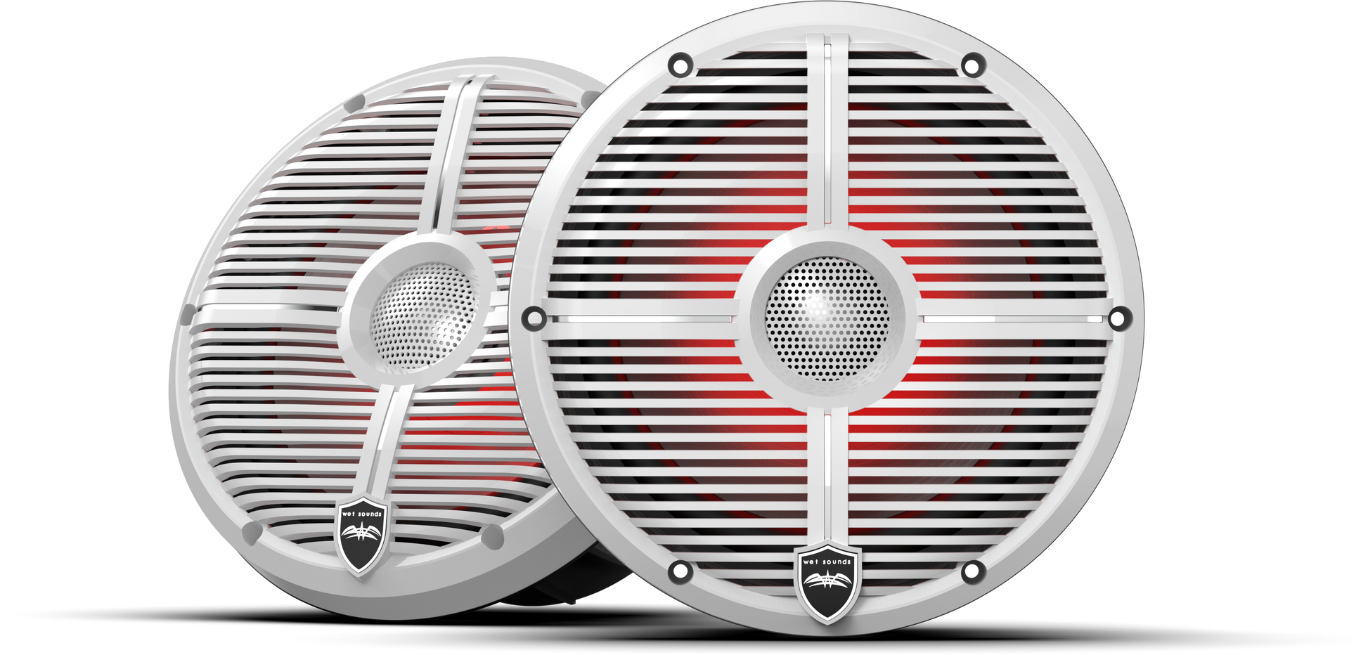 REVO 8 XW-W V3 | REVO Series 8-inch High-Output Component Style Coaxial Speakers w/ XW-White RGB Grilles