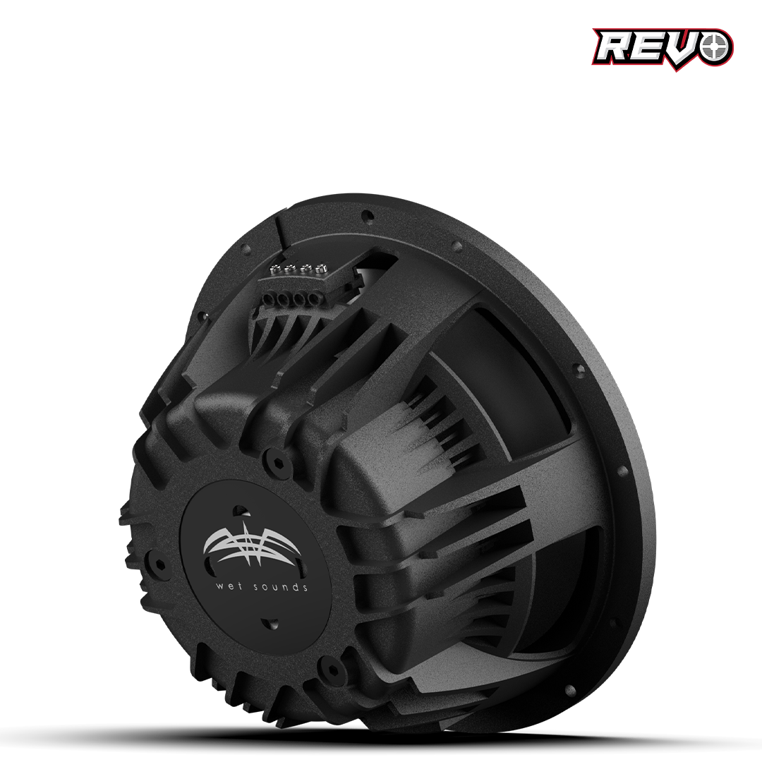 REVO 10 FA S2 V3 | Wet Sounds REVO Series 10-inch Free-Air Marine Subwoofer - 2Ω Black