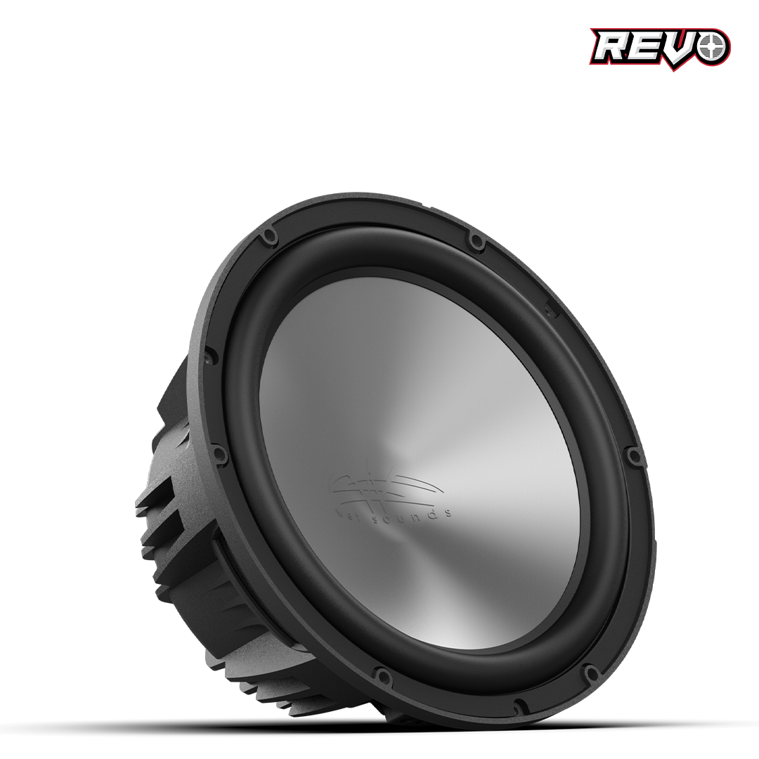 REVO 10 FA S4 V3 | Wet Sounds REVO Series 10-inch Free-Air Marine Subwoofer - 4Ω Black