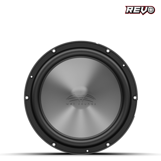REVO 10 FA S4 V3 | Wet Sounds REVO Series 10-inch Free-Air Marine Subwoofer - 4Ω Black