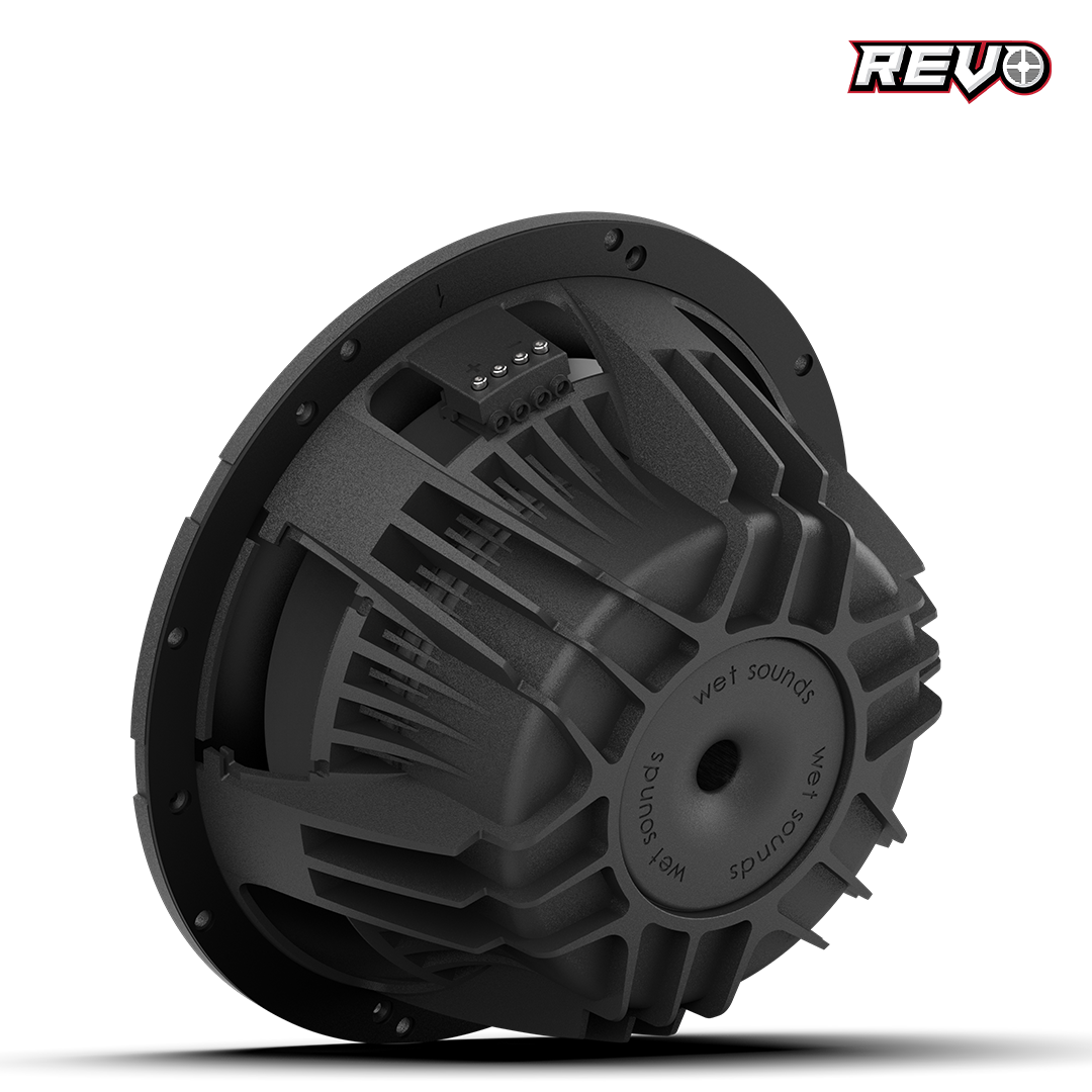 REVO 10 FA S4 V3 | Wet Sounds REVO Series 10-inch Free-Air Marine Subwoofer - 4Ω Black